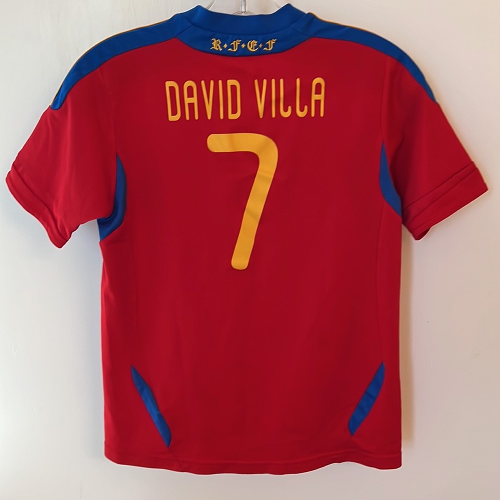 🌟🌟RARE🌟🌟 2010 FIFA WORLD CHAMPIONS Official David Villa Soccer Jersey - Picture 2 of 10